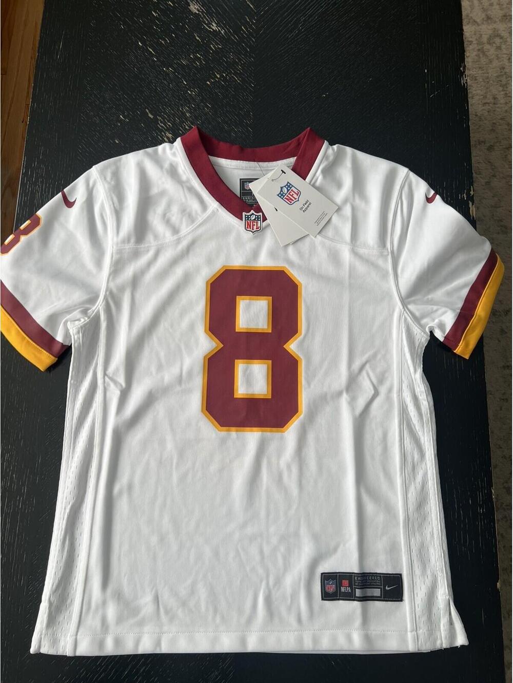 Nike Washington Commanders Brian Robinson Jr 8‎ Jersey Kids Medium White NFL New